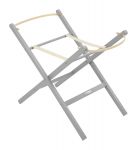 Folding Moses Basket Stand "Grey"